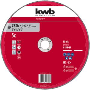 Inox-Gewebetrennscheiben-Set für Metall Ø 230 x 2 mm 5-teilig