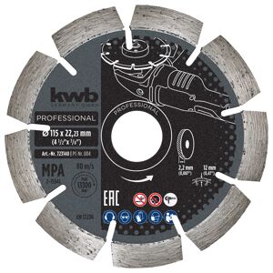 Diamant-Trennscheibe mit Segmentrand für Trockenschliff Ø 115 x 1,4 mm