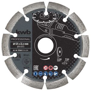 Diamant-Trennscheibe mit Segmentrand für Trockenschliff Ø 125 x 1,4 mm