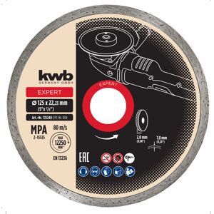 Diamant-Trennscheibe mit Ganzrand für Fliesen Ø 125 x 1,2 mm