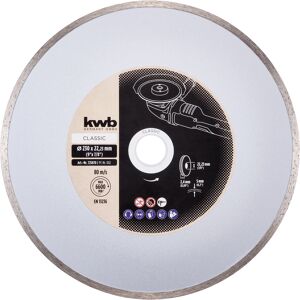 Diamant-Trennscheibe mit Ganzrand für Fliesen Ø 230 x 1,6 mm