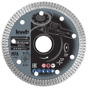 Diamant-Trennscheibe mit Turborand für Feinsteinzeug Ø 125 x 1 mm