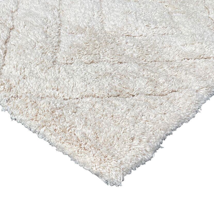 Badteppich 'Boho' cremefarben 50 x 80 cm