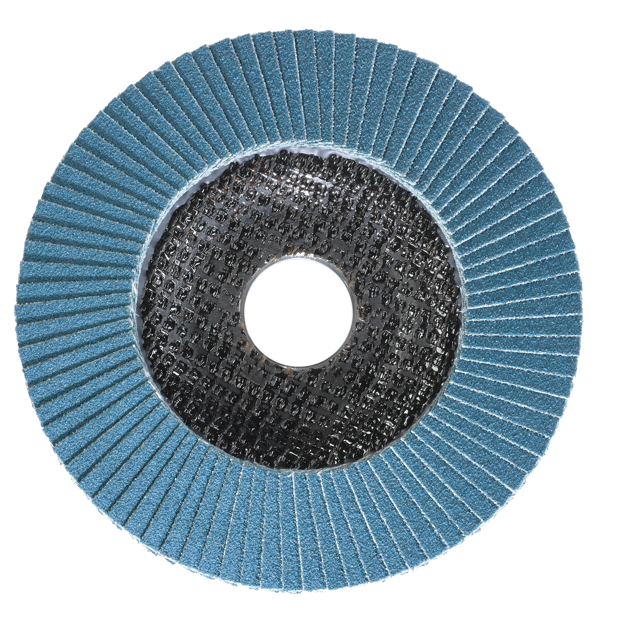 Lamellenschleifteller Zirkon mit Glasfasergewebe für Metall Ø 115 mm K80