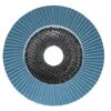Lamellenschleifteller Zirkon mit Glasfasergewebe für Metall Ø 115 mm K80