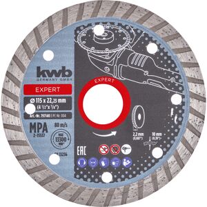 Diamant-Trennscheibe mit Turborand für Trockenschliff Ø 115 x 1,2 mm