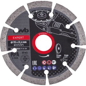 Diamant-Trennscheibe mit Segmentrand für Trockenschliff Ø 115 x 1,2 mm