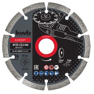 Diamant-Trennscheibe mit Segmentrand für Trockenschliff Ø 125 x 1,2 mm