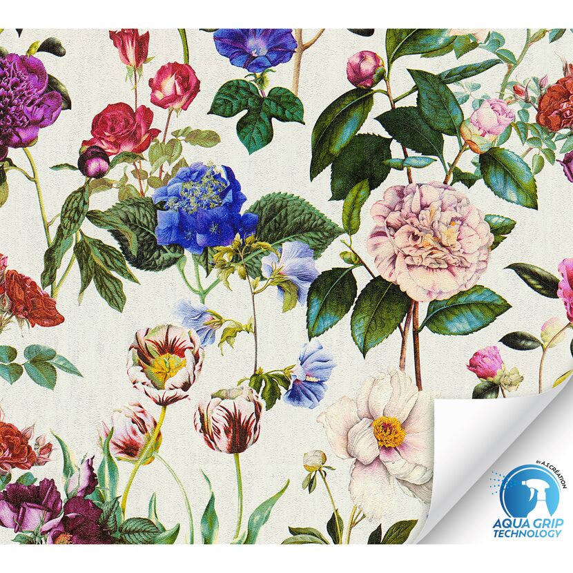 Vliestapete 'Wow' Floral' bunt 10,05 x 0,53 m