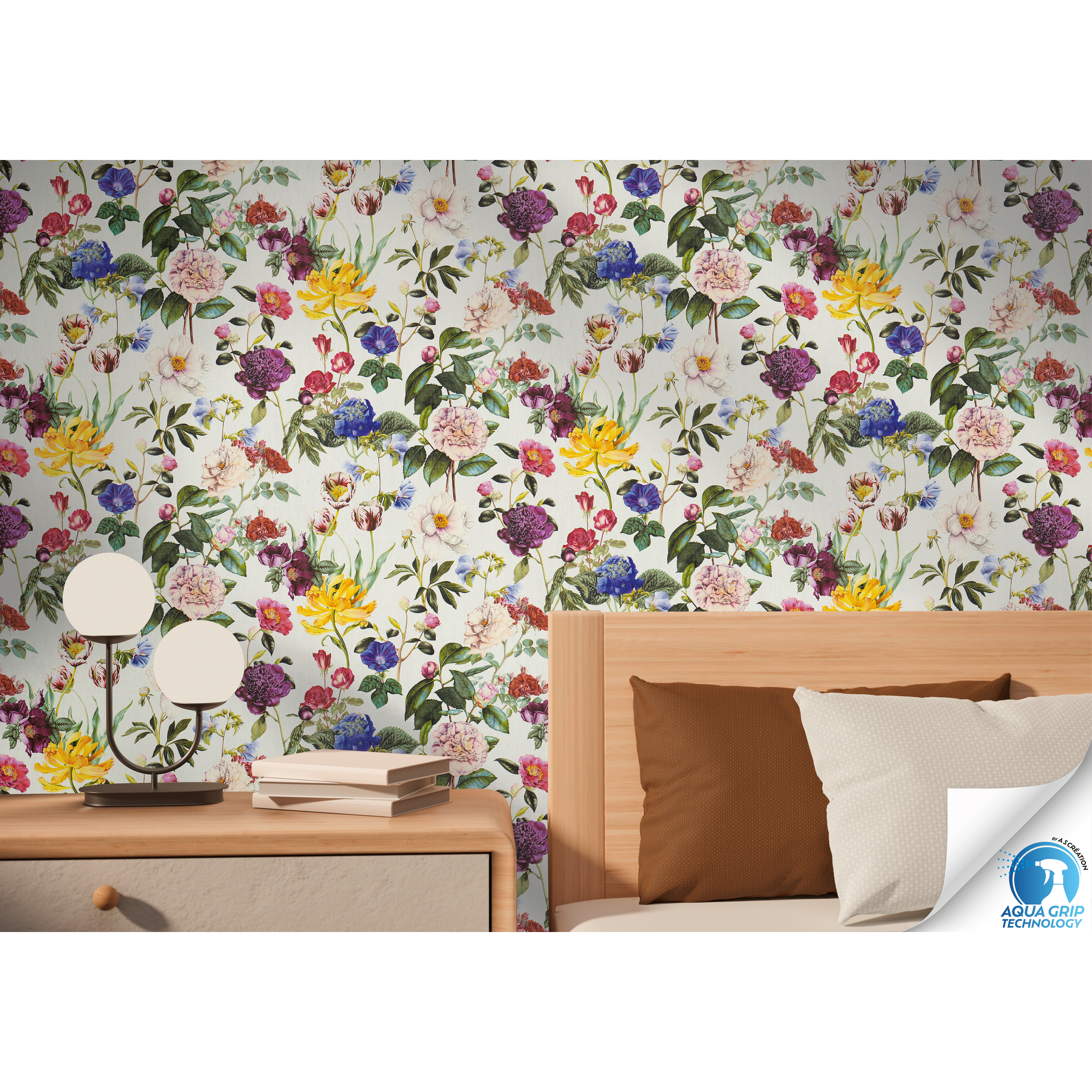 Thumbnail - A.S. Création Vliestapete 'Wow' Floral' bunt 10,05 x 0,53 m