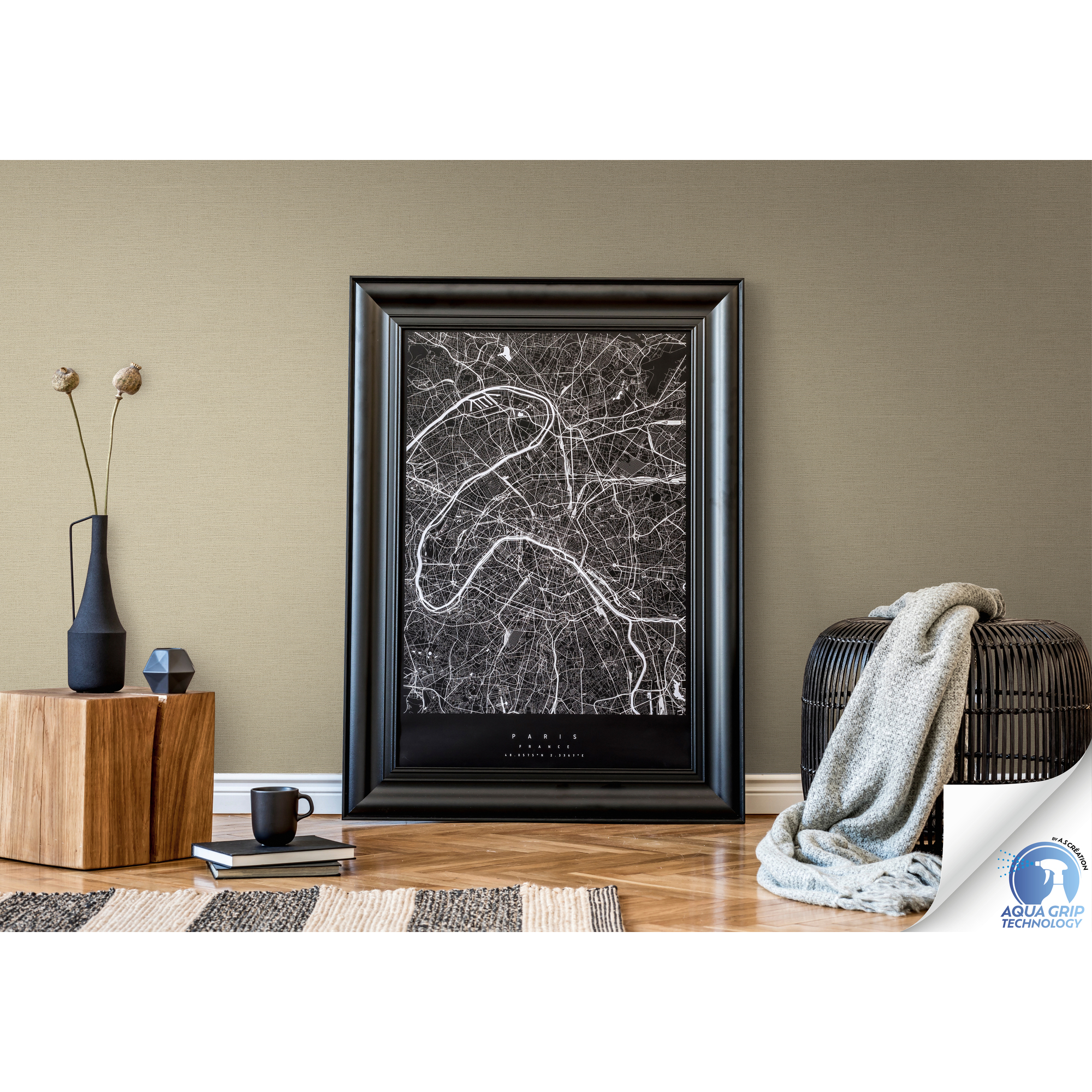 Vliestapete 'Wow' Uni braun 10,05 x 0,53 m