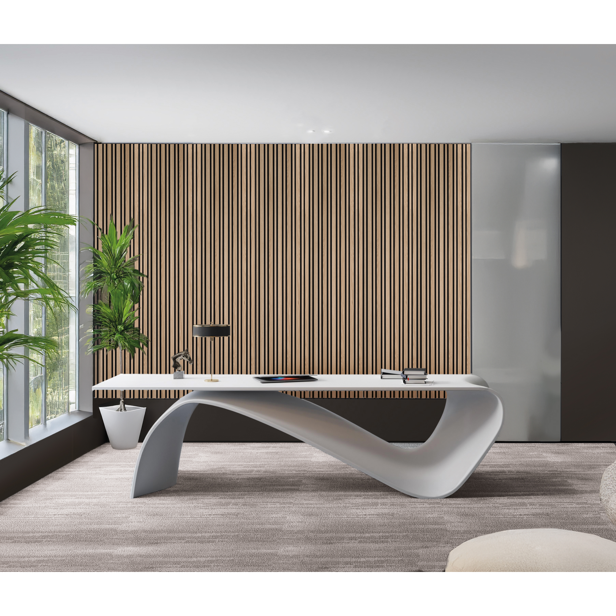 Akustikpaneel 3D 'Amalfi' Eiche 2400 x 561 x 25 mm