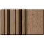 Akustikpaneel 3D 'Amalfi' Eiche 2400 x 561 x 25 mm