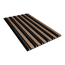 Akustikpaneel 3D 'Amalfi' Eiche/anthrazit 2400 x 561 x 25 mm