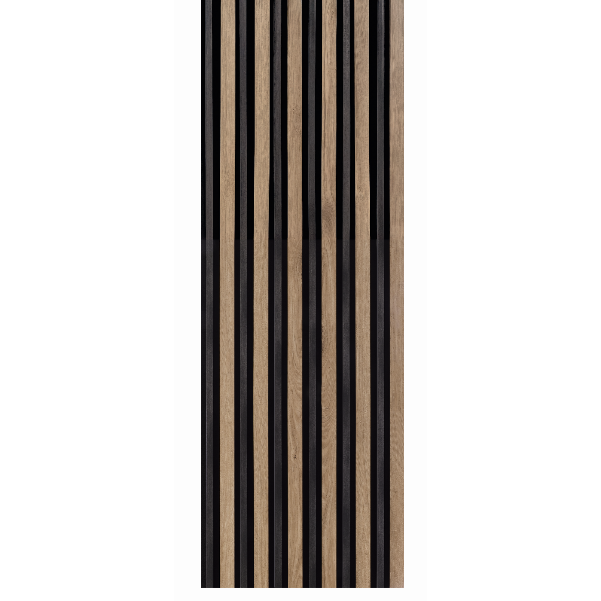 Akustikpaneel 3D 'Amalfi' Eiche/anthrazit 2400 x 561 x 25 mm