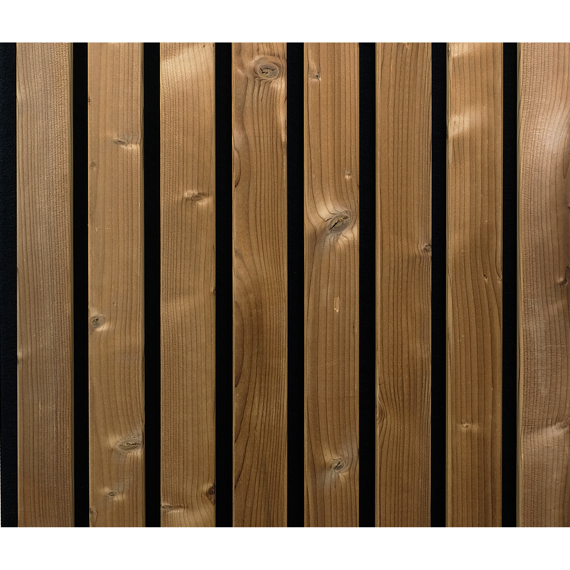 Outdoor-Akustikpaneel 'HydroLine' Thermo-Fichte gehobelte Oberfläche 2400 x 561 x 19 mm