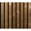 Outdoor-Akustikpaneel 'HydroLine' Thermo-Fichte gehobelte Oberfläche 2400 x 561 x 19 mm