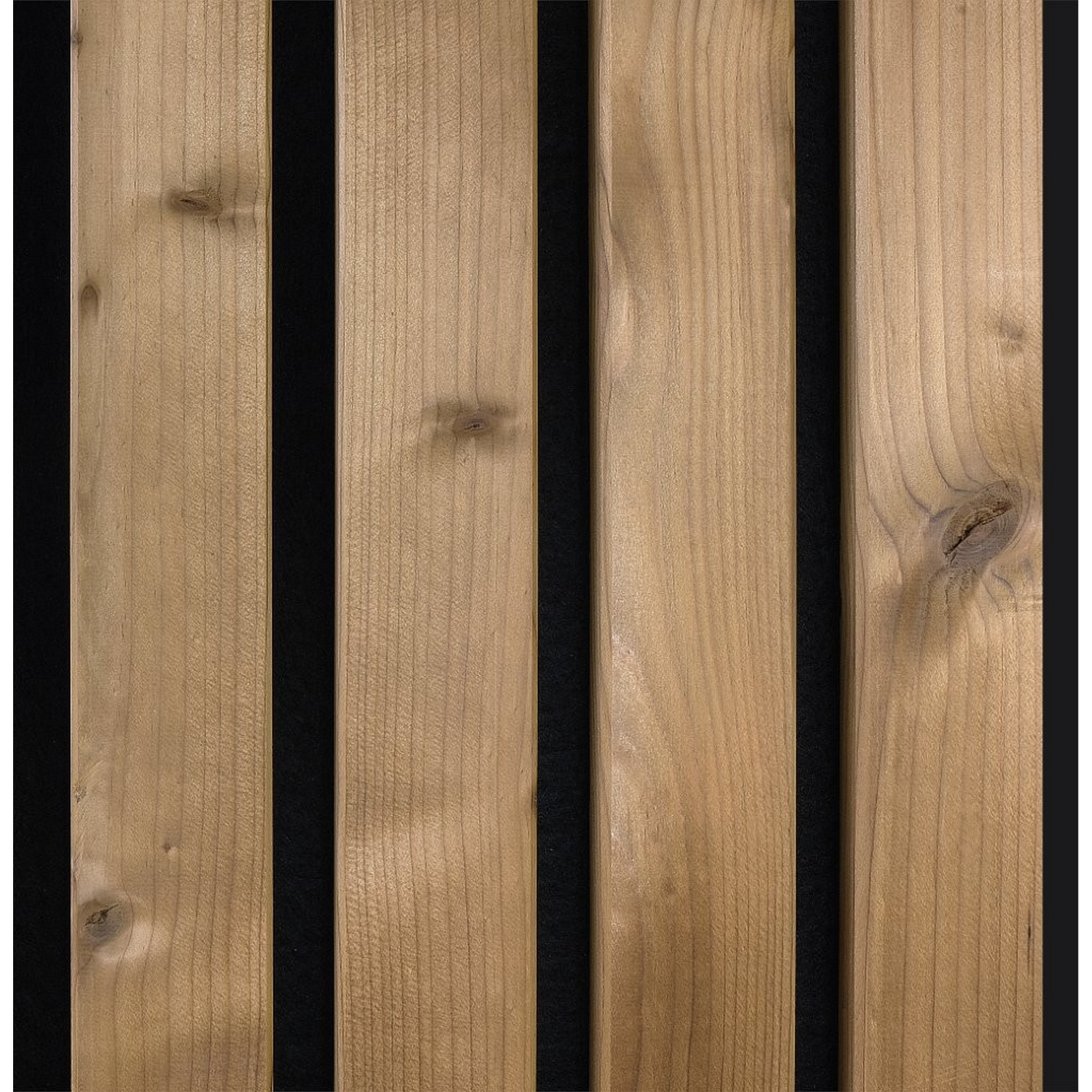 Outdoor-Akustikpaneel 'HydroLine' Thermo-Fichte gehobelte Oberfläche 2400 x 561 x 19 mm