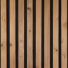 Outdoor-Akustik-Paneel 'HydroLine' Thermo Fichte gehackt  2400 x 561 x 19 mm