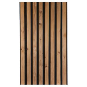Outdoor-Akustikpaneel 'HydroLine' Thermo-Fichte gehackte Oberfläche 2400 x 561 x 19 mm