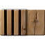 Outdoor-Akustikpaneel 'HydroLine' Thermo-Fichte gehackte Oberfläche 2400 x 561 x 19 mm