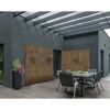 Outdoor-Akustik-Paneel 'HydroLine' Thermo Fichte gehackt  2400 x 561 x 19 mm