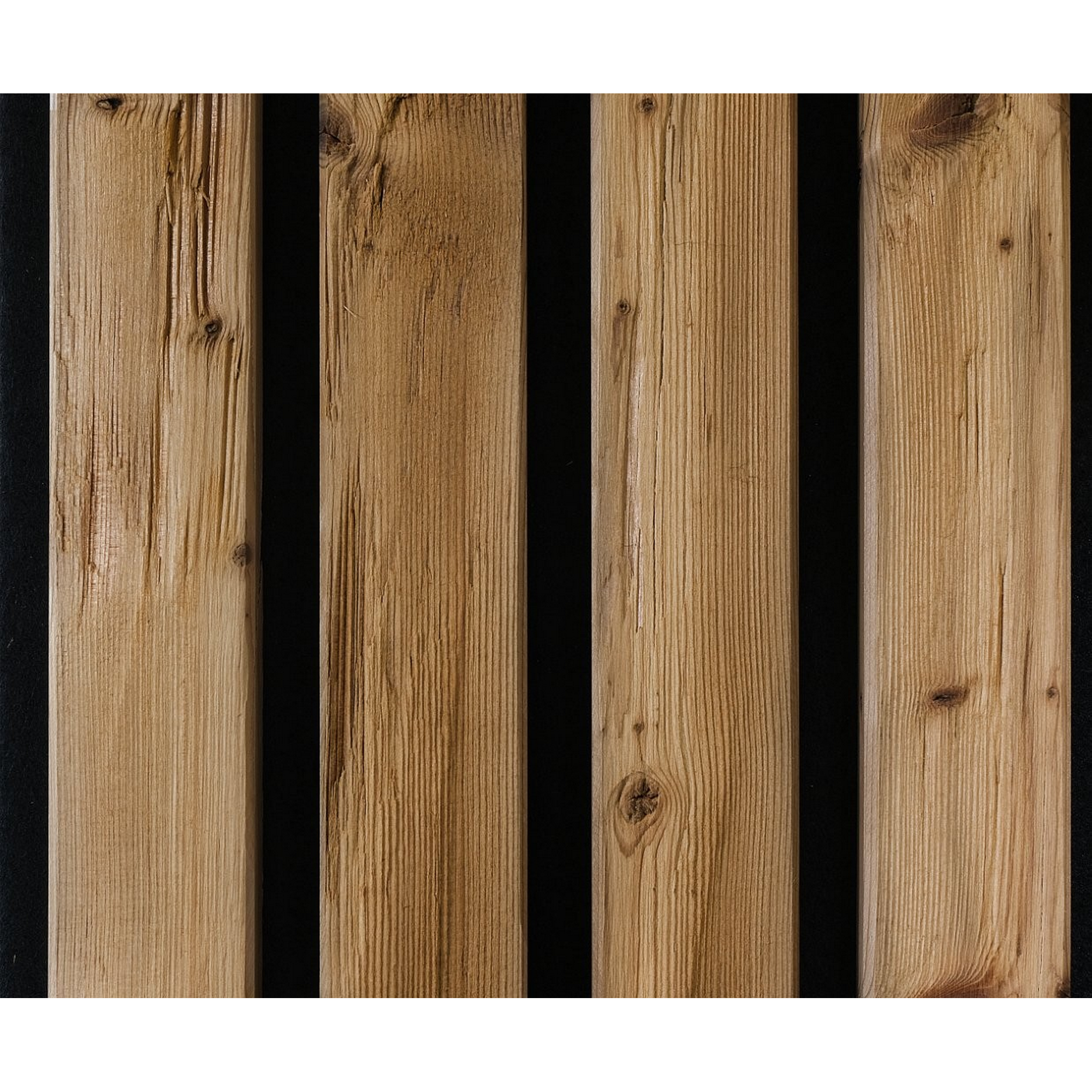 Outdoor-Akustik-Paneel 'HydroLine' Thermo Fichte gehackt  2400 x 561 x 19 mm