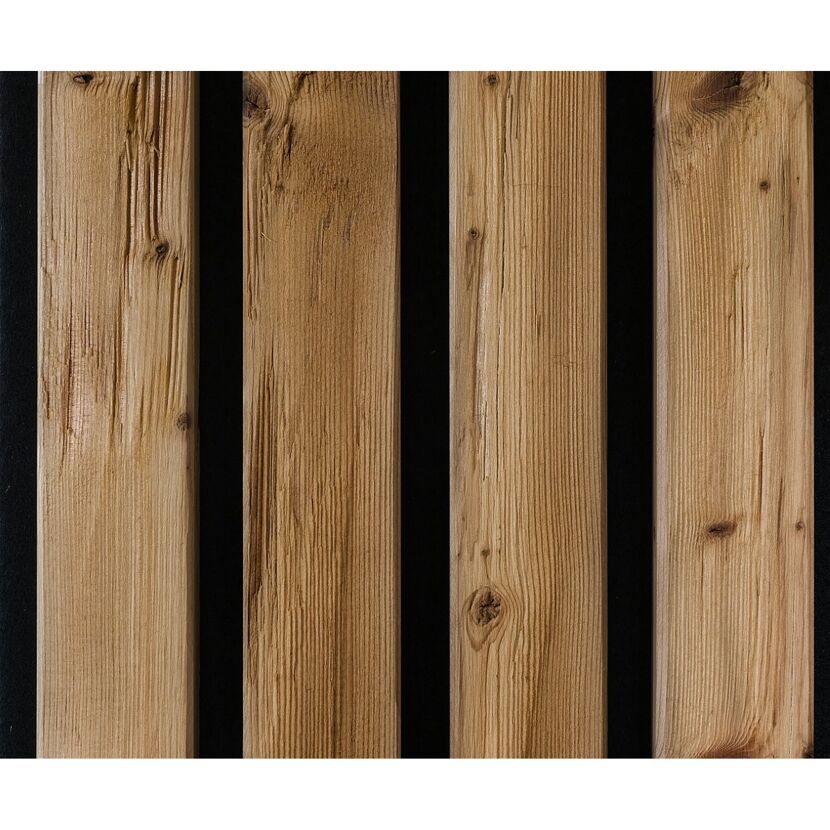 Outdoor-Akustik-Paneel 'HydroLine' Thermo Fichte gehackt  2400 x 561 x 19 mm