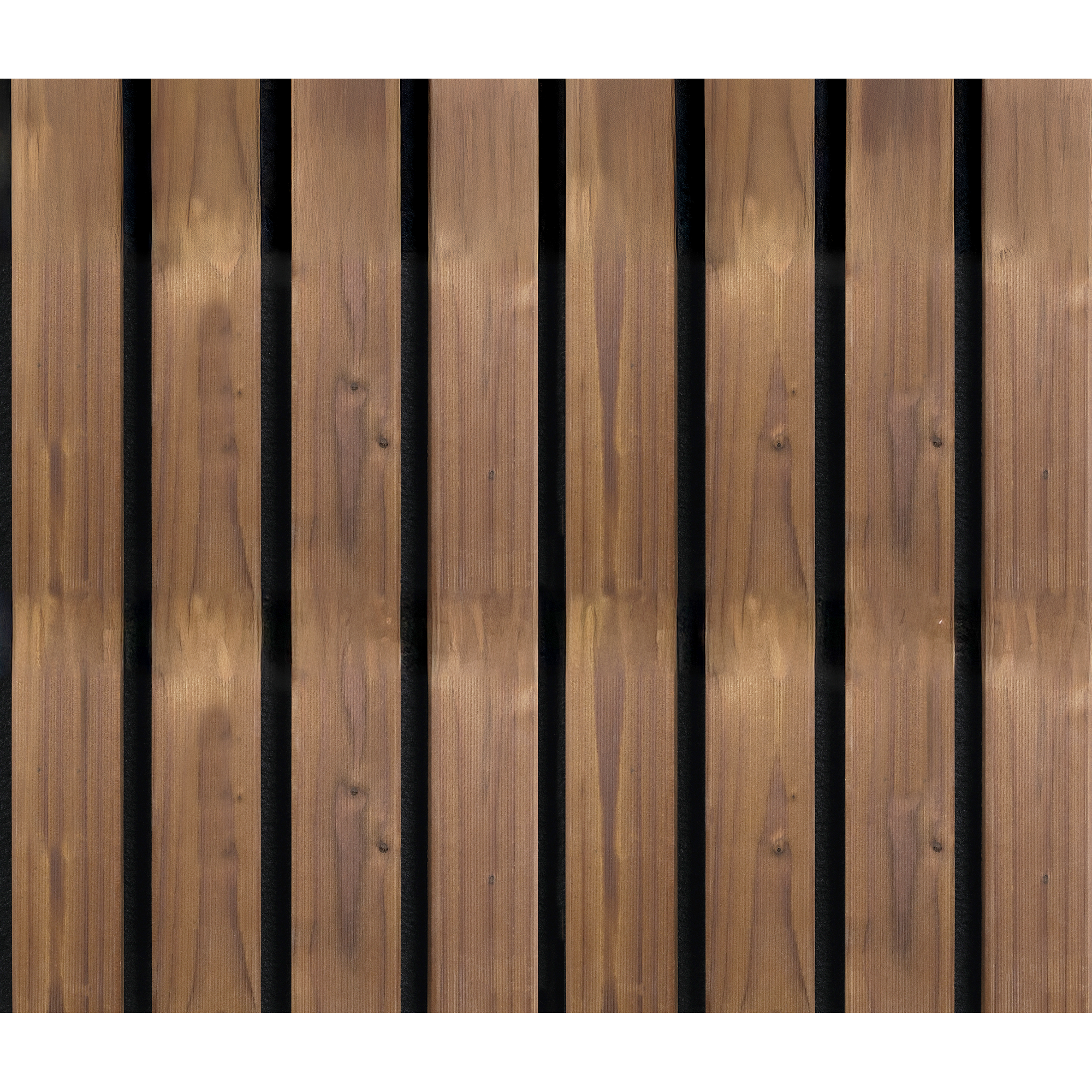 Outdoor-Akustikpaneel 'HydroLine' Thermo-Fichte marone geölt 2400 x 561 x 19 mm