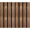 Outdoor-Akustikpaneel 'HydroLine' Thermo-Fichte marone geölt 2380 x 561 x 25 mm