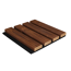 Outdoor-Akustikpaneel 'HydroLine' Thermo-Fichte marone geölt 2400 x 561 x 19 mm
