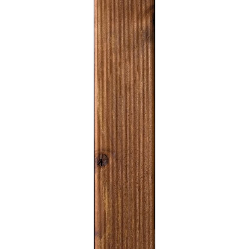 Outdoor-Akustikpaneel 'HydroLine' Thermo-Fichte marone geölt 2380 x 561 x 25 mm