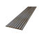 Outdoor-Akustikpaneel 'HydroLine' Thermo-Fichte basaltgrau geölt 2400 x 561 x 19 mm