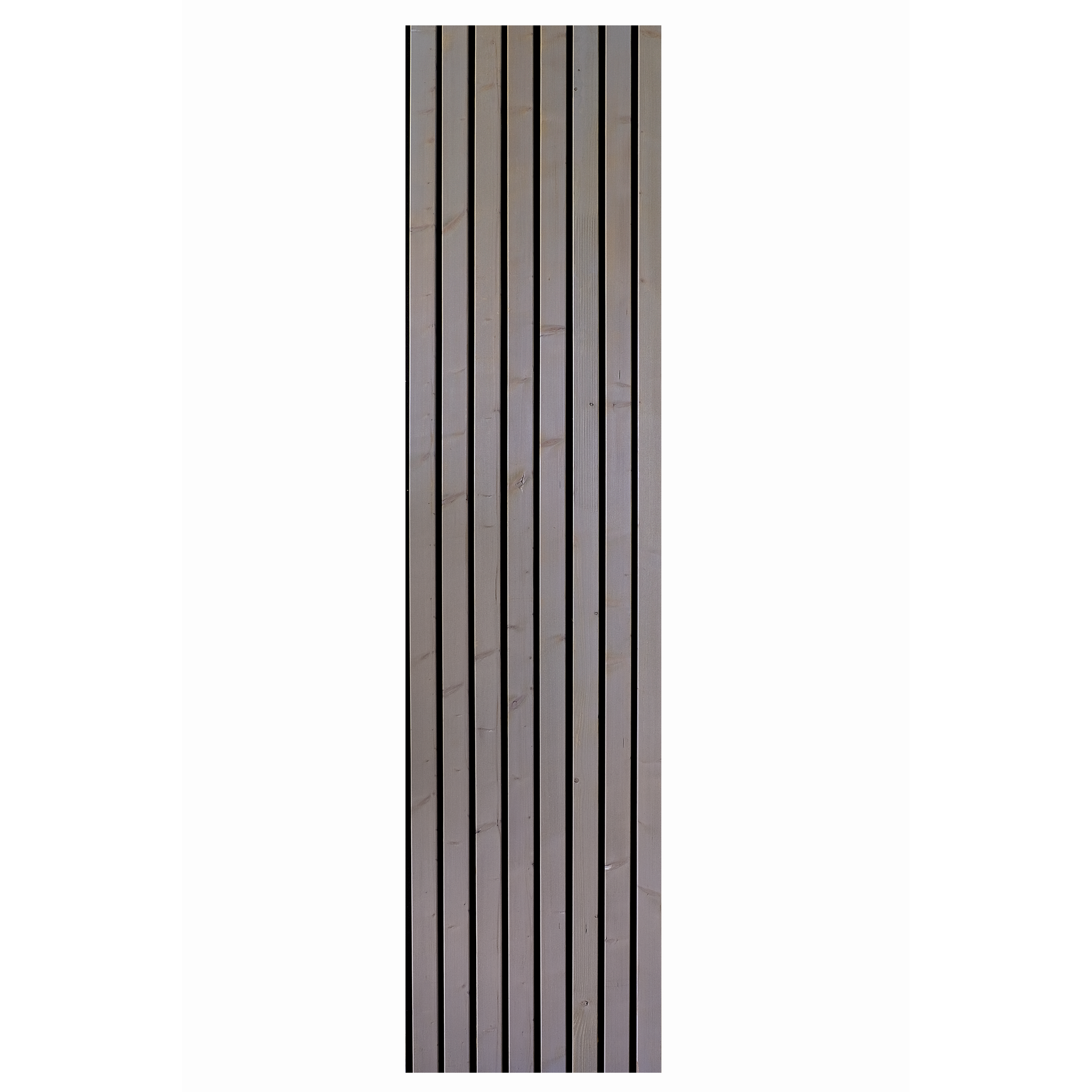 Outdoor-Akustik-Paneel 'HydroLine' Thermo Fichte geölt basaltgrau 2380 x 561 x 25 mm