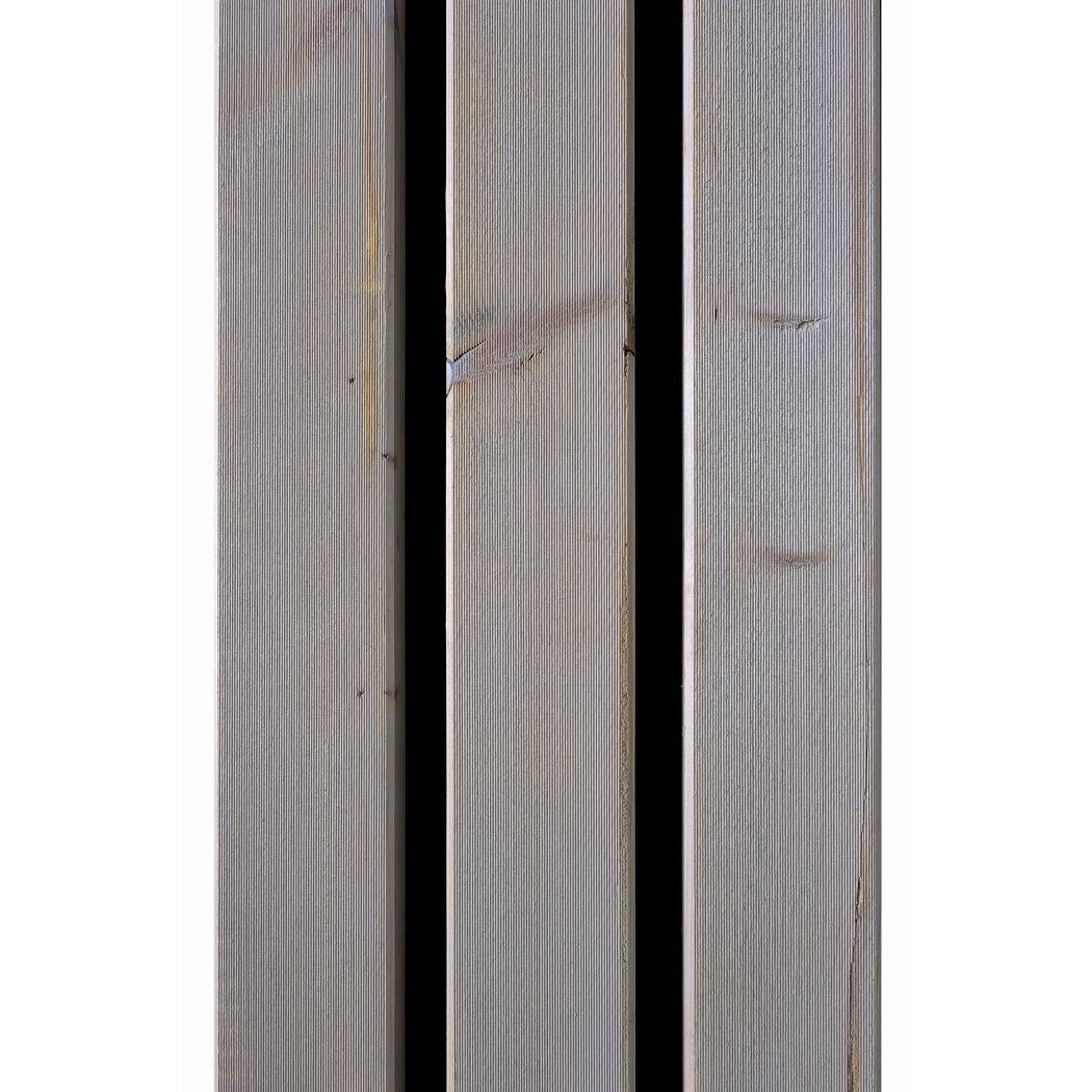 Outdoor-Akustik-Paneel 'HydroLine' Thermo Fichte geölt basaltgrau 2380 x 561 x 25 mm
