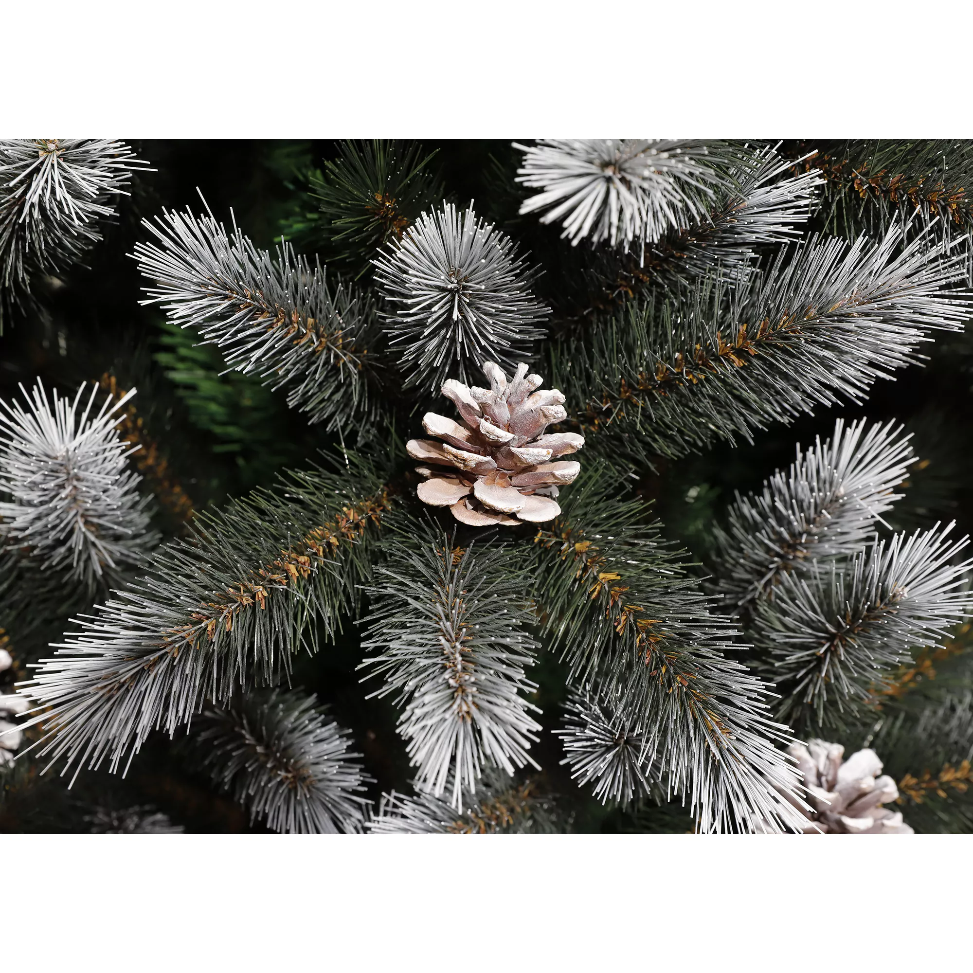 Künstlicher Weihnachtsbaum 'Aspen' grün frosted Ø 102 x 185 cm