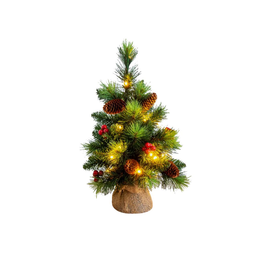 toom Künstlicher Weihnachtsbaum 'Alta' mit 20 LEDs grün Ø 41 x 60 cm
