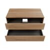 Waschtischunterschrank 'Vita' Eichefarben Braun/schwarz 100 x 51,6 x 46,5 cm