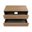 Waschtischunterschrank 'Vita' Eichefarben Braun/schwarz 100 x 51,6 x 46,5 cm