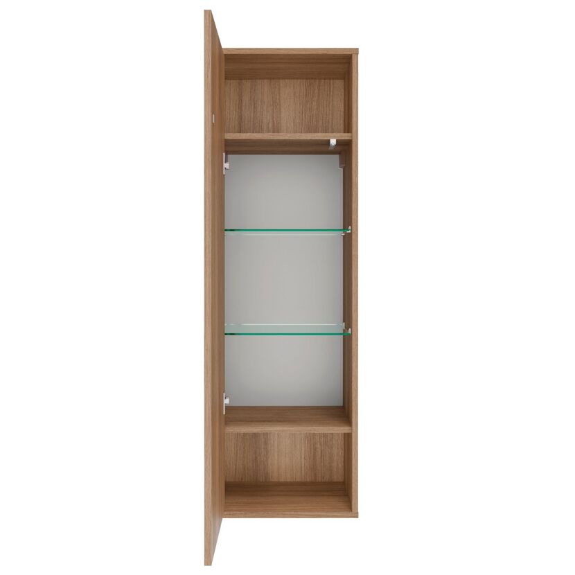 Midischrank 'Vita' Eichefarben Braun links 40,2 x 125,7 x 32 cm