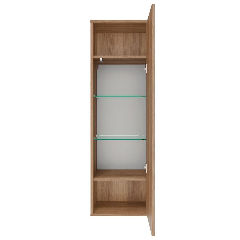 Midischrank 'Vita' Eichefarben Braun rechts 40,2 x 125,7 x 32 cm