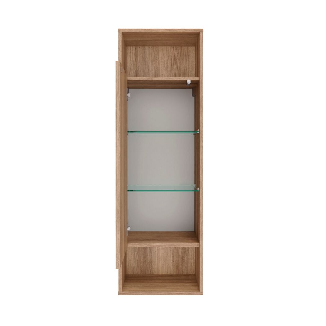 Midischrank 'Vita' Eichefarben Braun links 40,2 x 125,7 x 32 cm