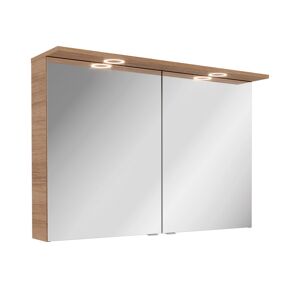 Spiegelschrank 'Vita' Eichefarben Braun 100,2 x 69,6 x 26,5 cm