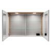 Spiegelschrank 'Vita' Eichefarben Braun 100,2 x 69,6 x 26,5 cm
