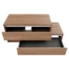 Waschtischunterschrank 'Vita' Eichefarben Braun/weiß links 128,7 x 51,6 x 46,5 cm