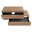Waschtischunterschrank 'Vita' Eichefarben Braun/weiß links 128,7 x 51,6 x 46,5 cm
