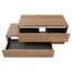 Waschtischunterschrank 'Vita' Eichefarben Braun/weiß rechts 128,7 x 51,6 x 46,5 cm
