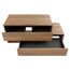 Waschtischunterschrank 'Vita' Eichefarben Braun/schwarz links 128,7 x 51,6 x 46,5 cm