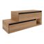Waschtischunterschrank 'Vita' Eichefarben Braun/schwarz rechts 128,7 x 51,6 x 46,5 cm