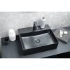 Aufsatz-Waschtisch 'Vita' Keramik schwarz 50 x 13 x 42 cm